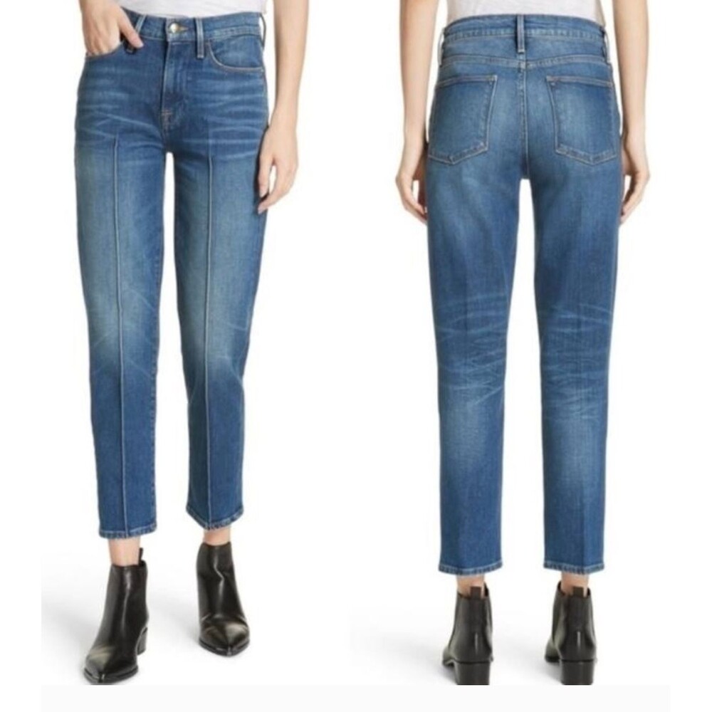 Frame Le High Rise Straight Boylston Jean Size 25